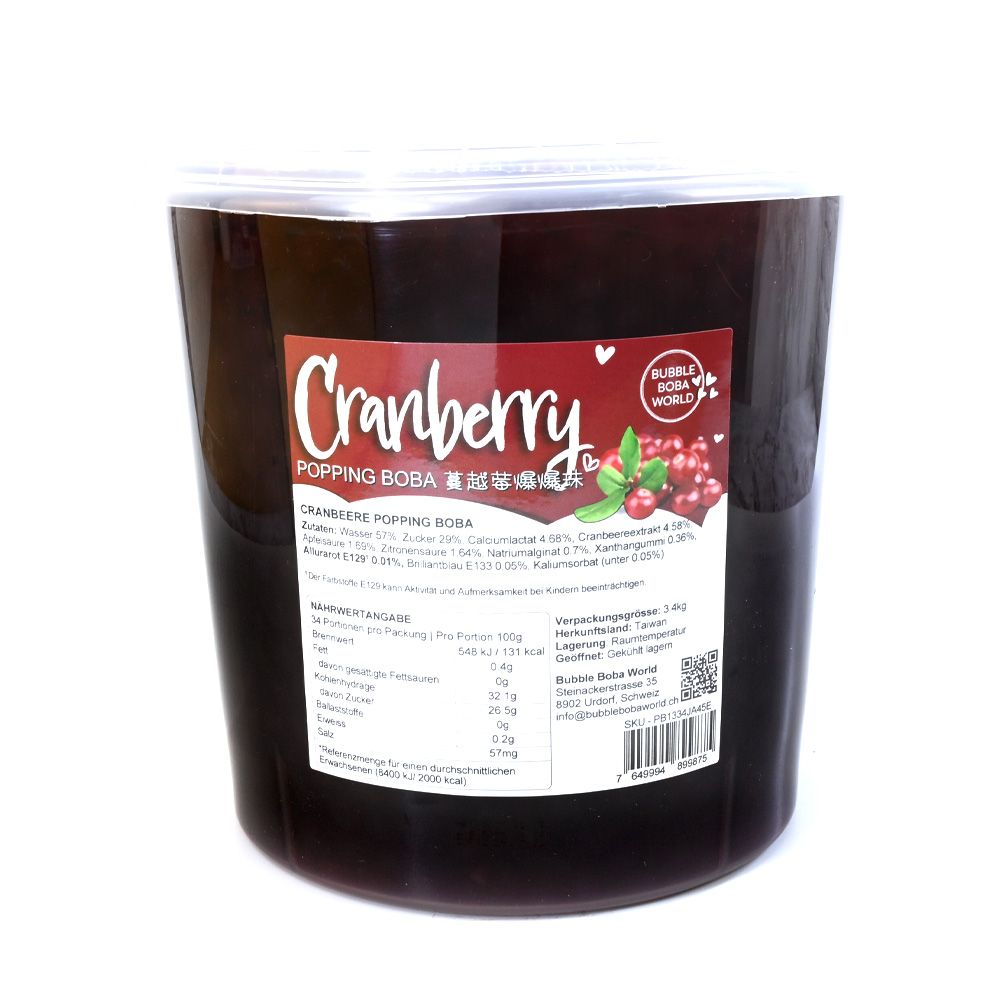 Popping Boba 3.4kg Cranberry