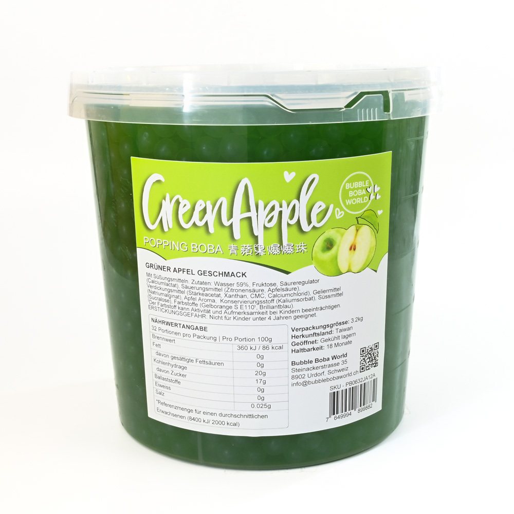 Popping Boba 3.2kg Green Apple