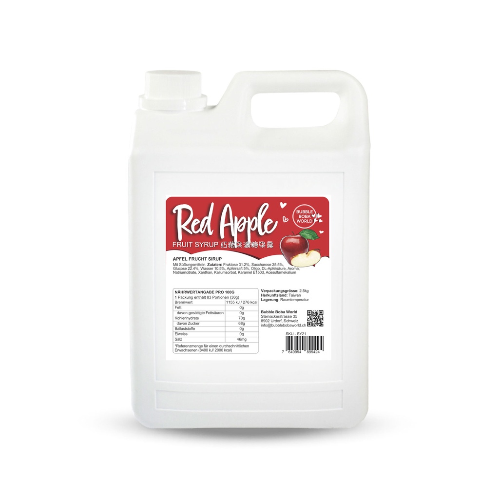 Syrup 2.5kg Red Apple