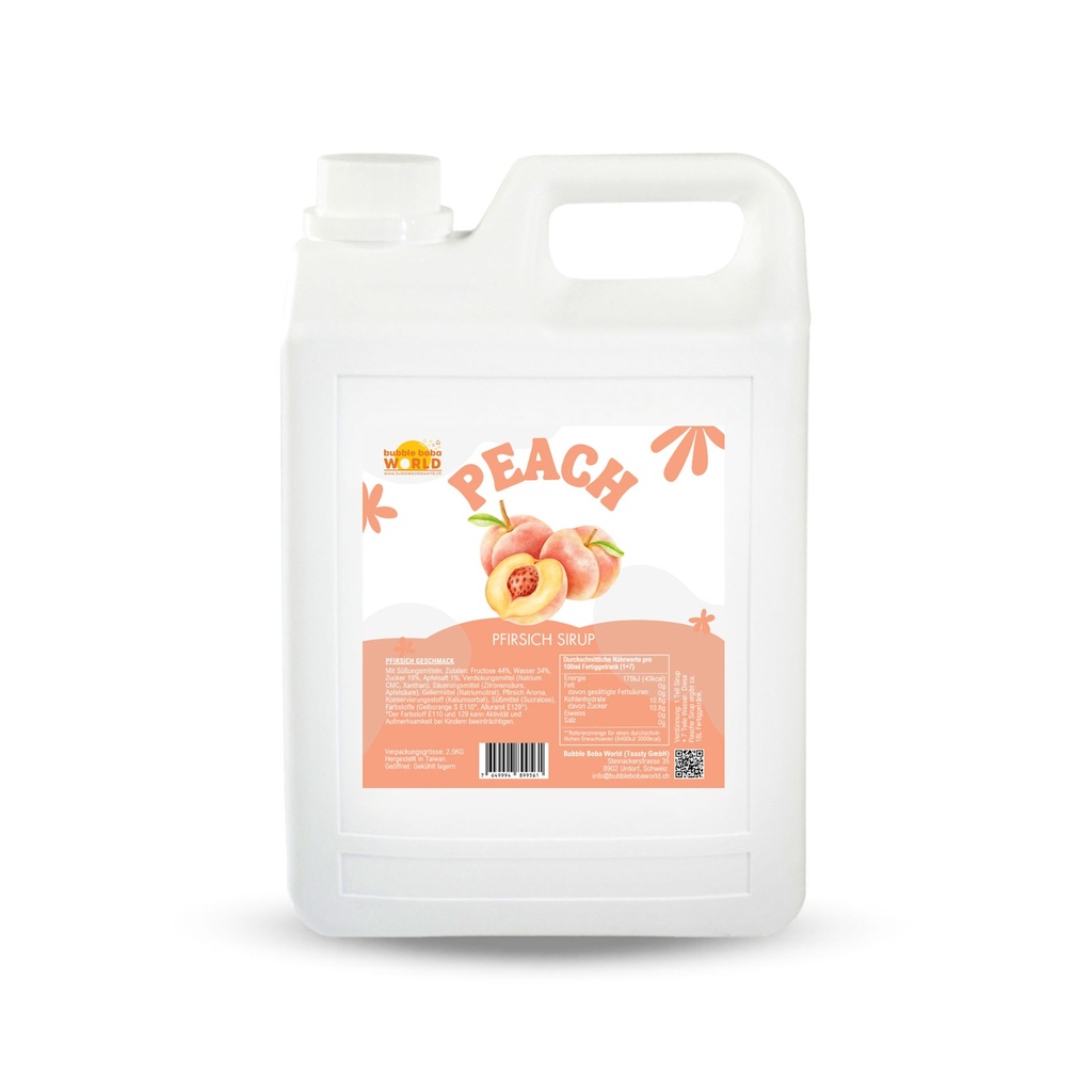 Syrup 2.5kg Peach