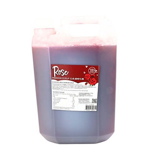 [03SY5002] Syrup 5kg Rose (with Flower Petals)