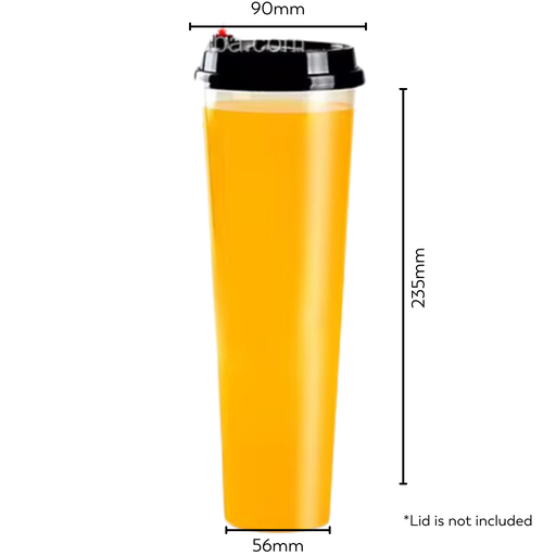 [10PK04] Packaging PP1000 Cups Transparent Hard Plastic Ø90mm x 500pc