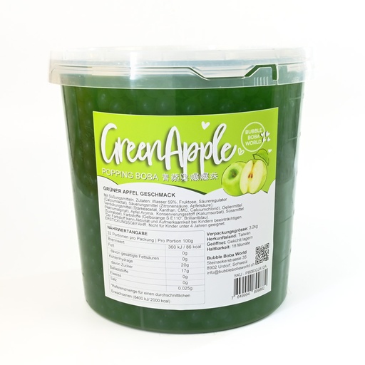 [02PP3203] Popping Boba 3.2kg Green Apple