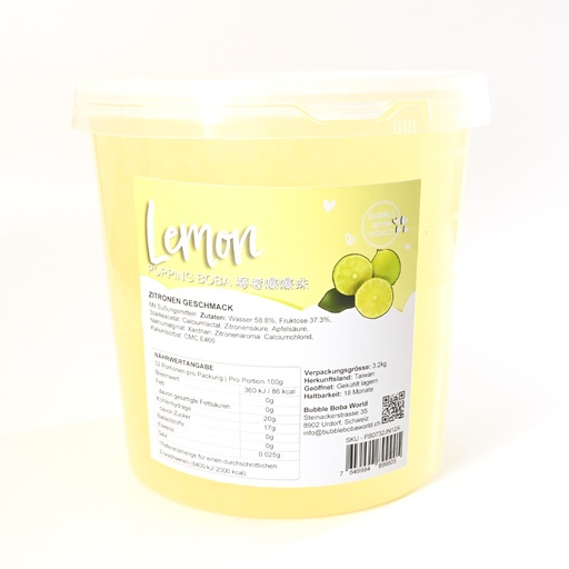 [02PP3207] Popping Boba 3.2kg Lemon