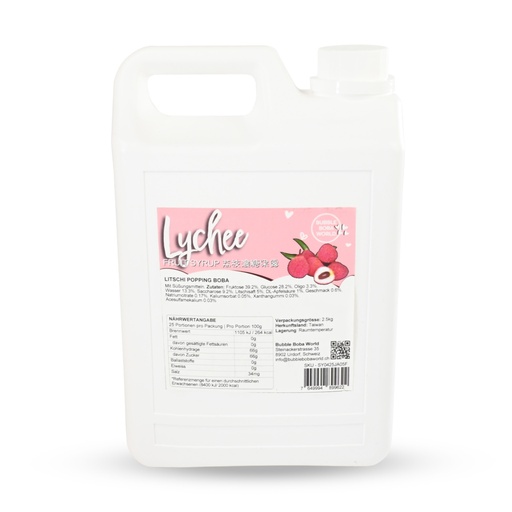 [03SY2508] Syrup 2.5kg Lychee