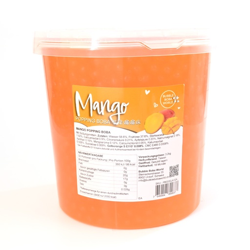 [02PP3209] Popping Boba 3.2kg Mango