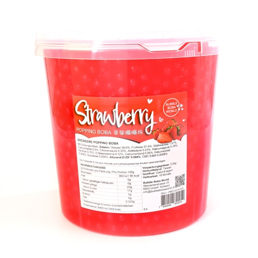 [02PP3214] Popping Boba 3.2kg Strawberry