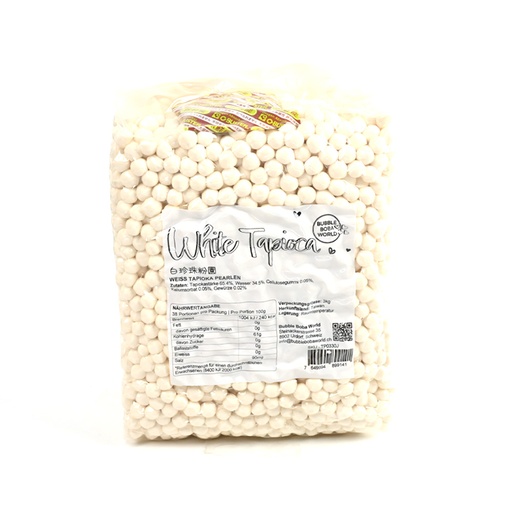 [01TP02.1] Tapioca Pearls 1kg White